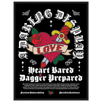 A daring display: Heart bared, dagger prepared