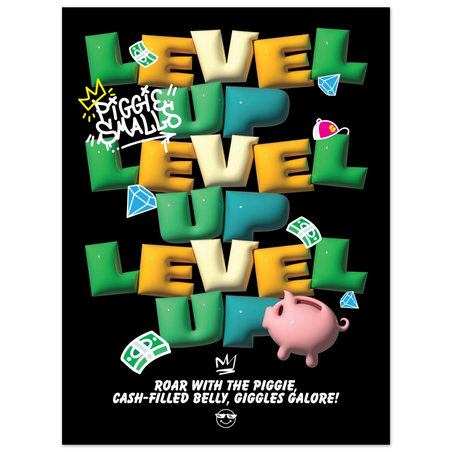 Level Up: Roar with the Piggie, Cash-Filled Belly, Giggles Galore!